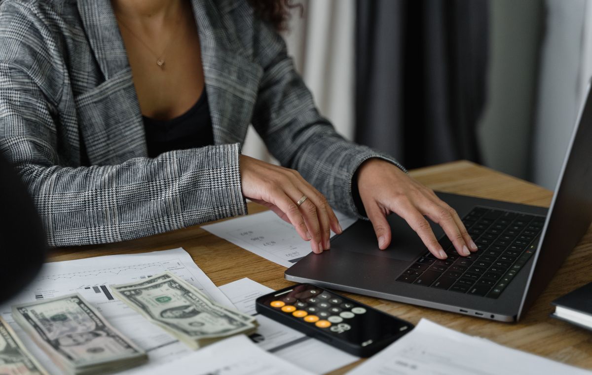 Finance team at work
